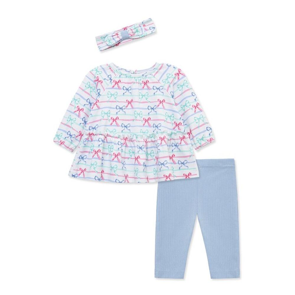 Little Me Ribbons Tunic Set Headband